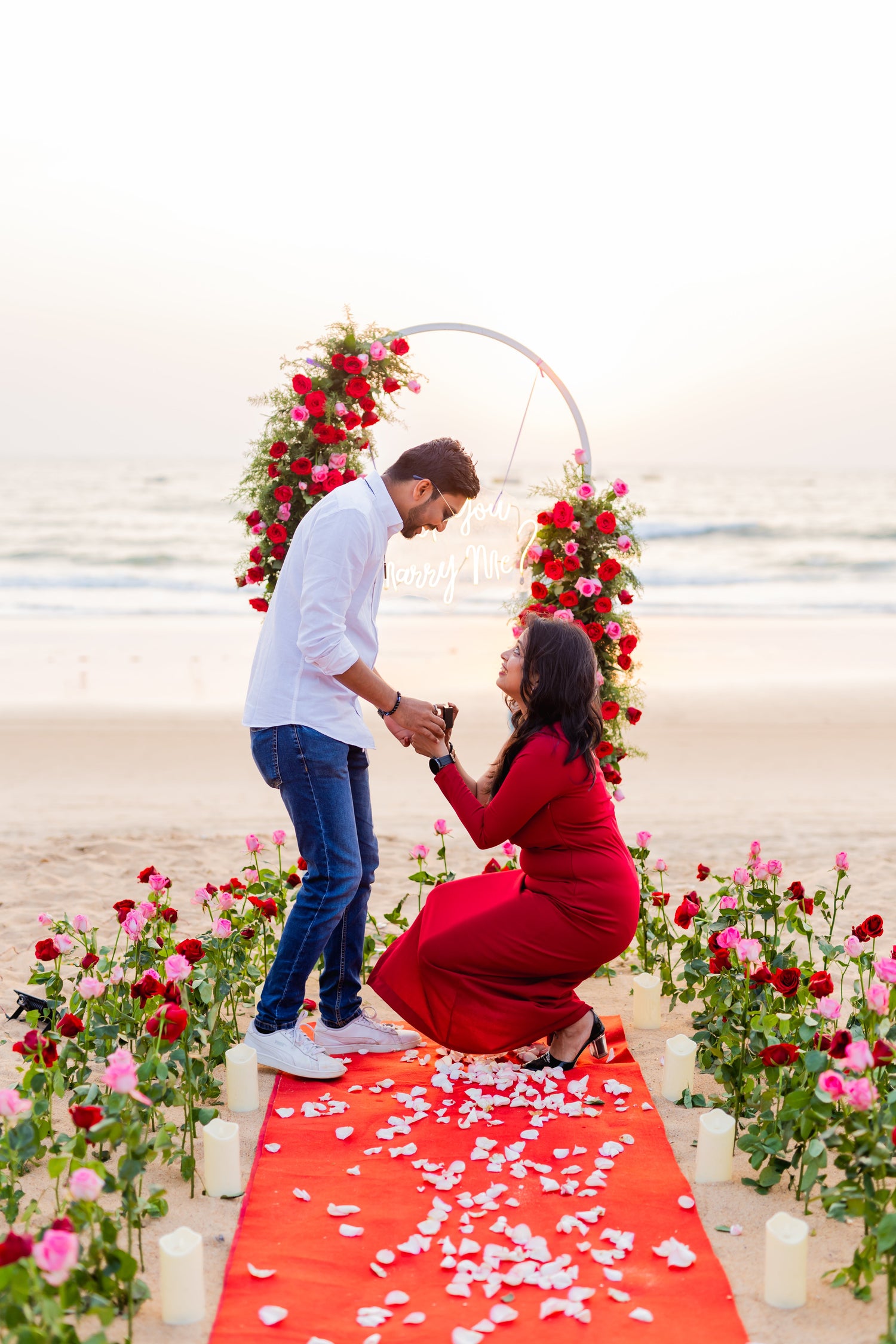 Dreamy Proposal Right on the Beach